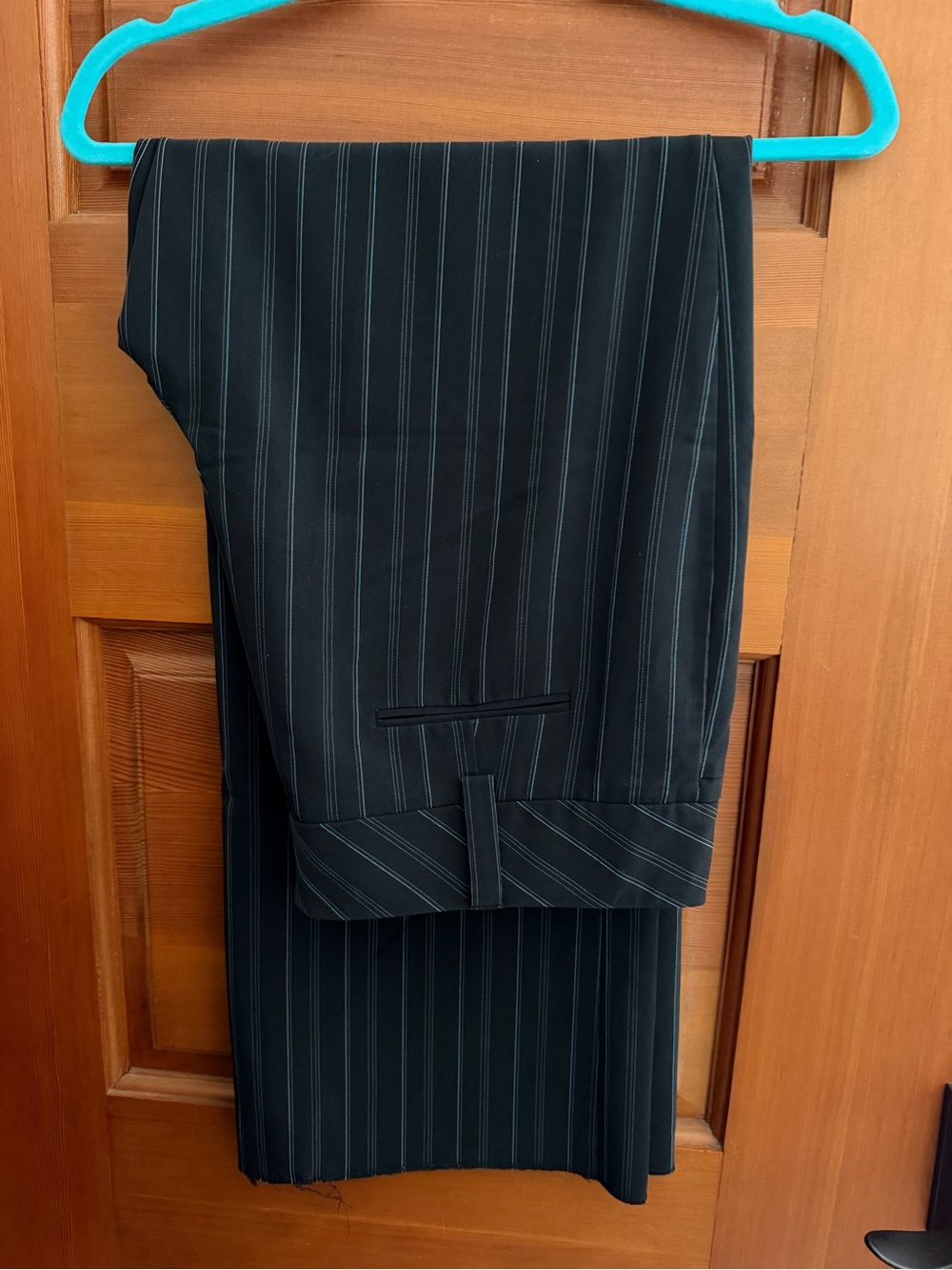 Women’s Pinstripe Dress Pants - Black